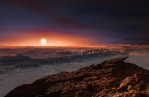 artist rendering of planet Proxima b